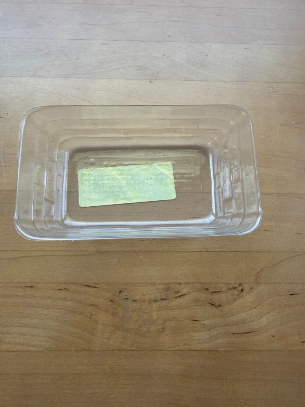 Longaberger Parsley Basket Clear Plastic Protector #42749 5"L x 3"W x 1.5"H